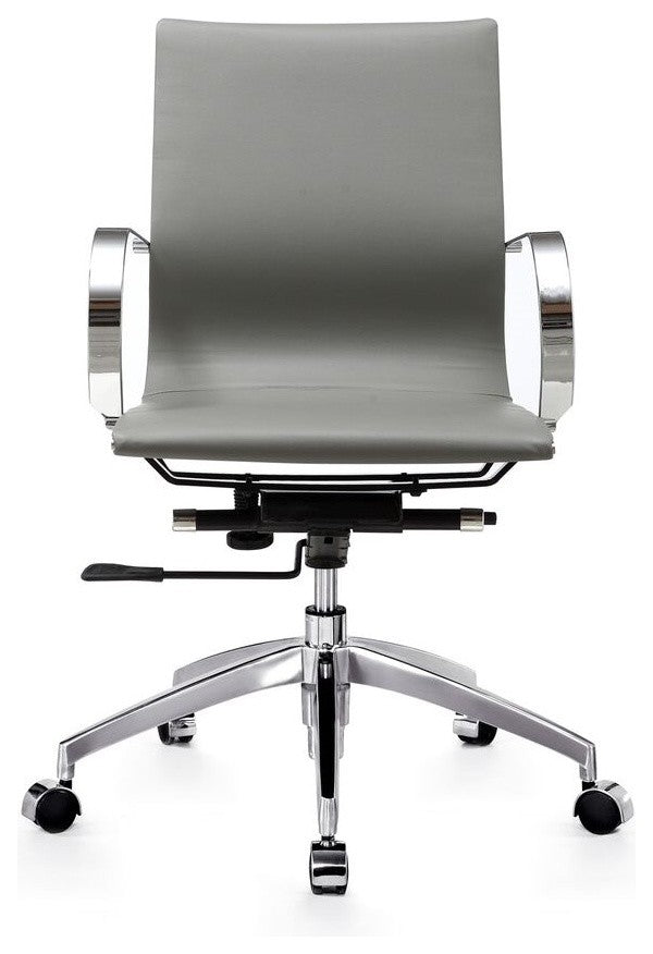 Modern Slide Mid Back Management Office Chair,Gray