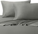 650TC Wrinkle-Free Solid Cotton Blend Sheet Set, Gray, Full