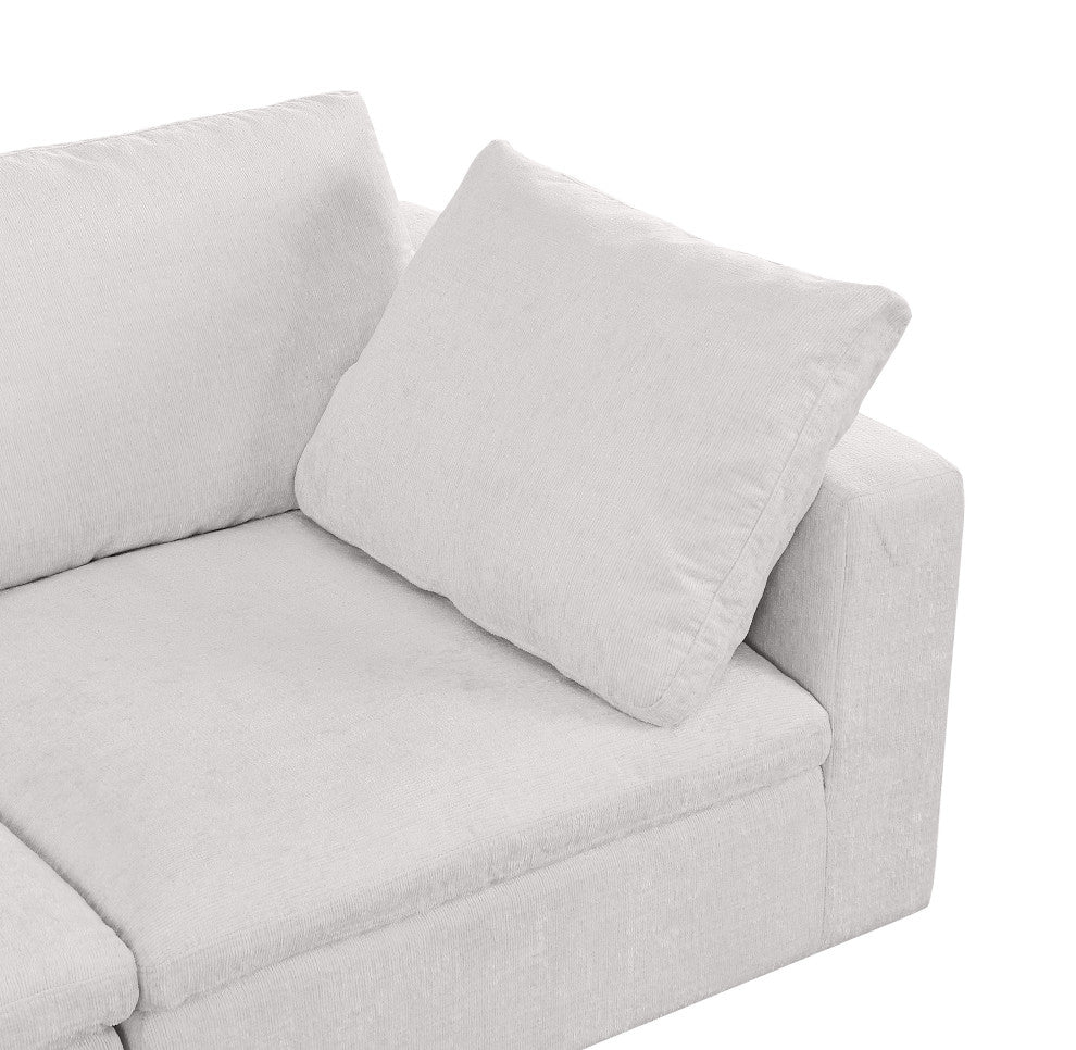 Dante Modular Sofa Upholstered, Genuine Belfast Fabric, Light Gray