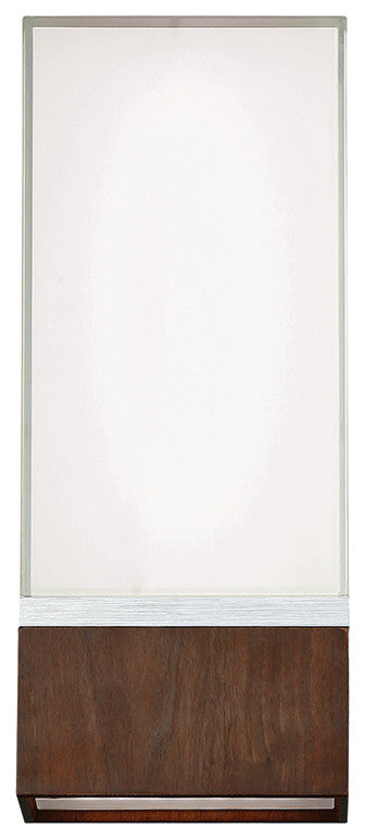 Vigo 14" LED Wall Sconce 3000K, Dark Walnut