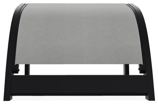 Adirondack Sling Outdoor Ottoman, Alloy/Black