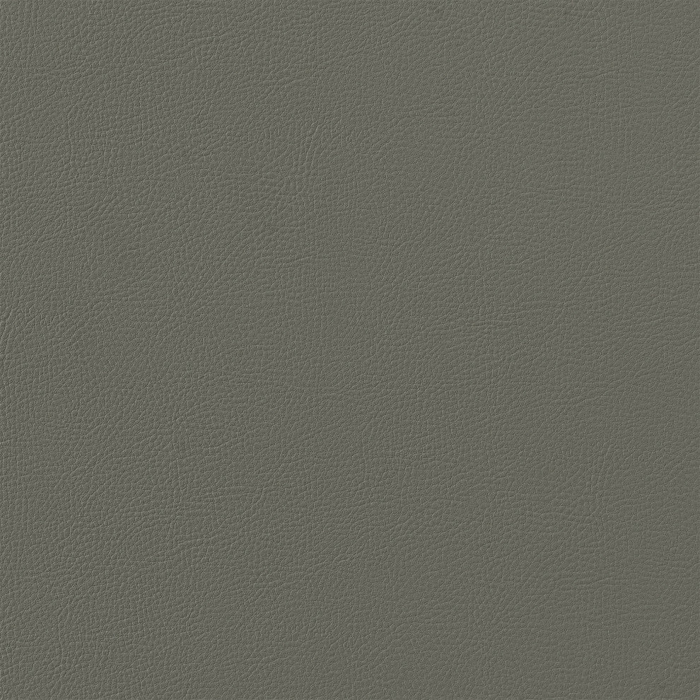 Livingston Gray Faux Leather and Brushed Stainless Steel Swivel Bar Stool, 30"