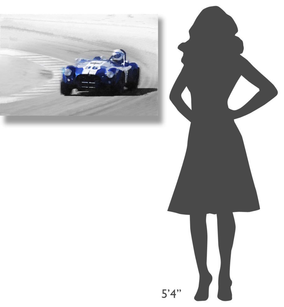"Ford Shelby Cobra Laguna Seca Watercolor" Fine Art Print
