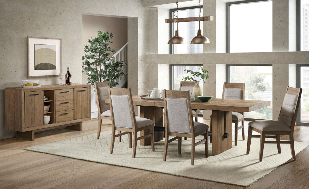 Landmark 66" Wide Sideboard, Weathered Oak