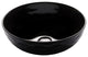 Viva Ceramic Round Vessel Bathroom Sink, Black