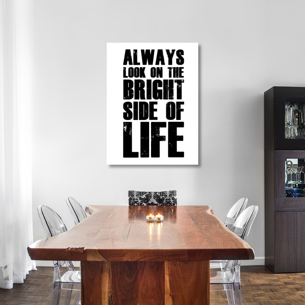 "Bright Side of Life Poster Poster White" Fine Art Print