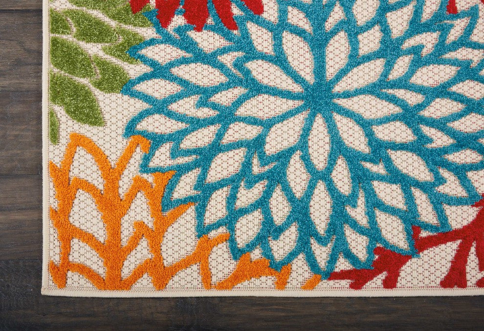 Nourison Aloha 2' x 6' Green Tropical Area Rug