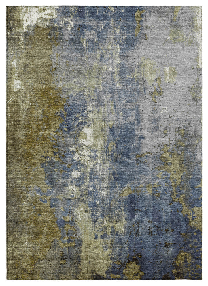 Machine Washable Indoor/Outdoor Chantille ACN1870 Khaki 2'6" x 3'10" Rug