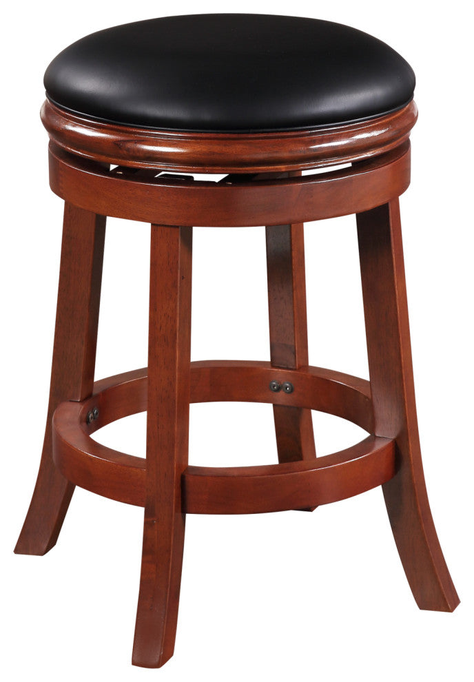 24" Backless Counter Stool, Cherry