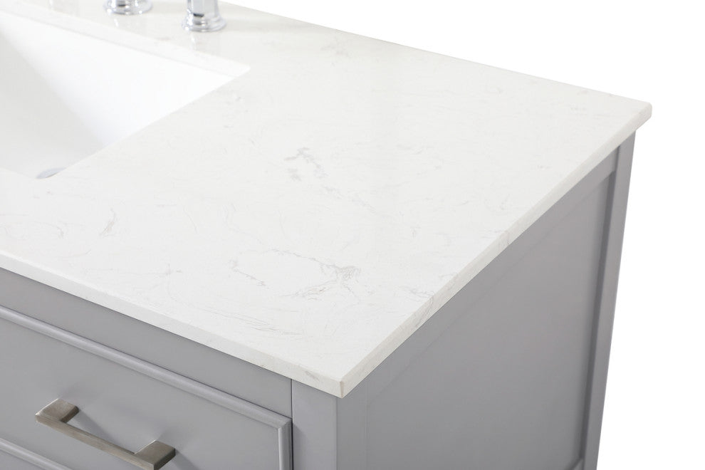 Home Living 48" Single Bathroom Vanity, Gray