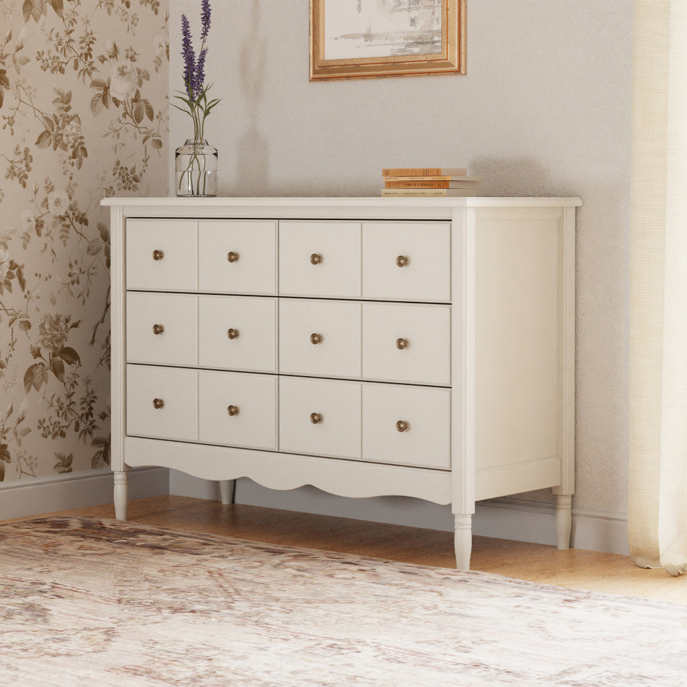 Liberty 6-Drawer Assembled Dresser, Warm White