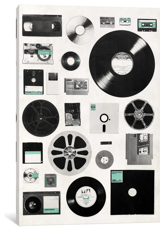 "Data Gallery" by Florent Bodart, 26x18x1.5"