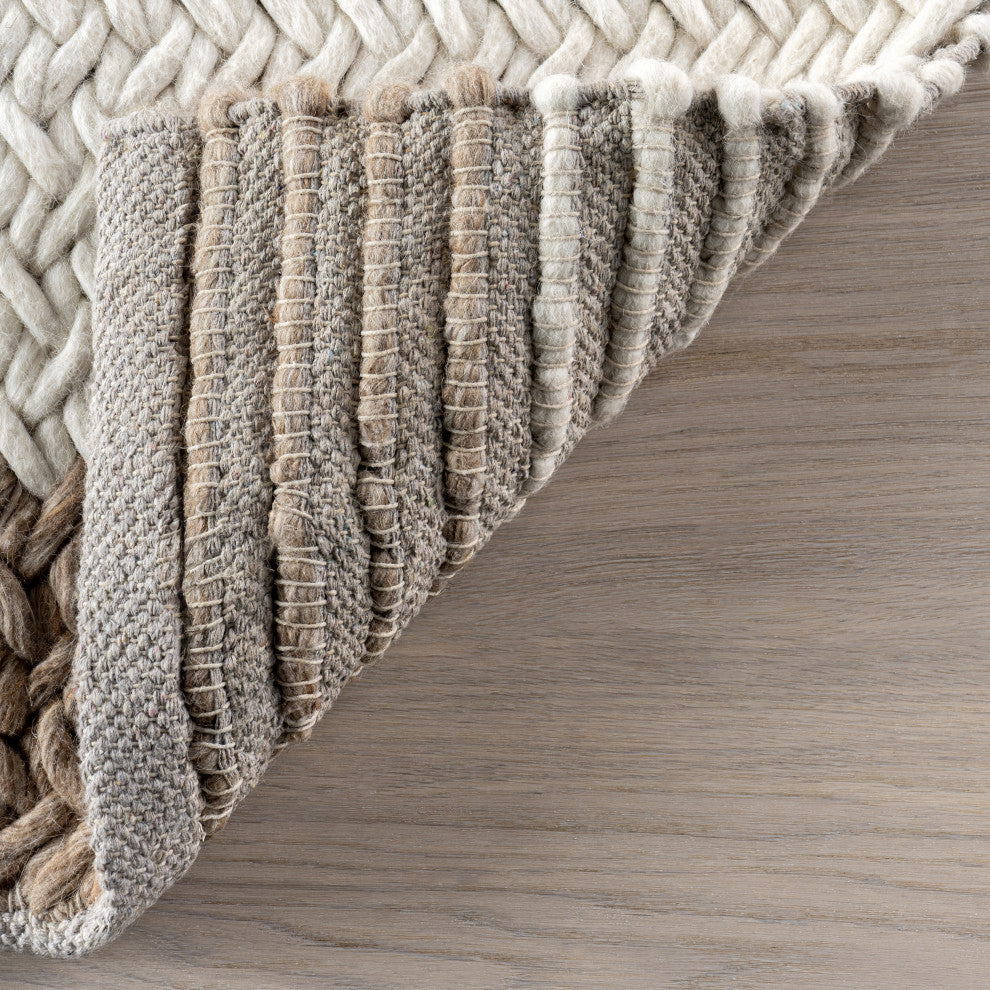 Dune Wool Area Rug, Ivory 6' x 9'