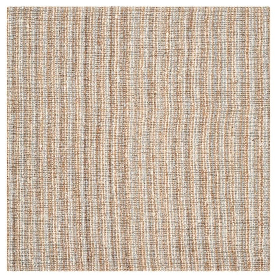 Natural Fiber Nf447K Rug, Grey/Natural, 8'0" X 8'0"