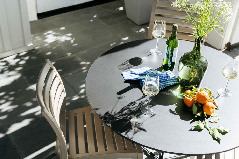 Compamia Ares Outdoor Dining Chairs, Set of 2, Taupe