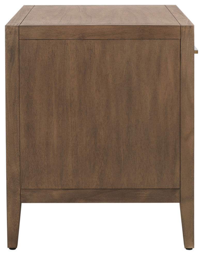Safavieh Couture Ariella 1 Drawer Wood Nightstand, Brown