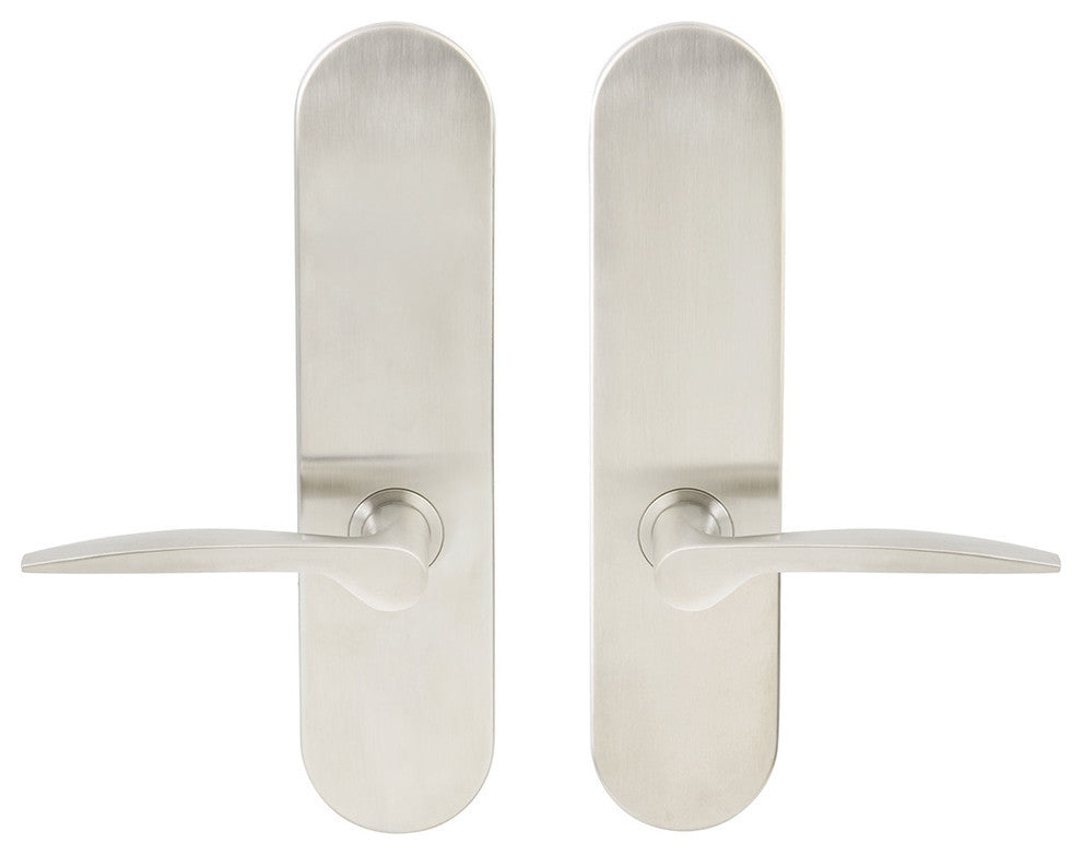 Toronto Lever, Full Dummy Tubular Pair, Left Hand, Satin Stainless Steel