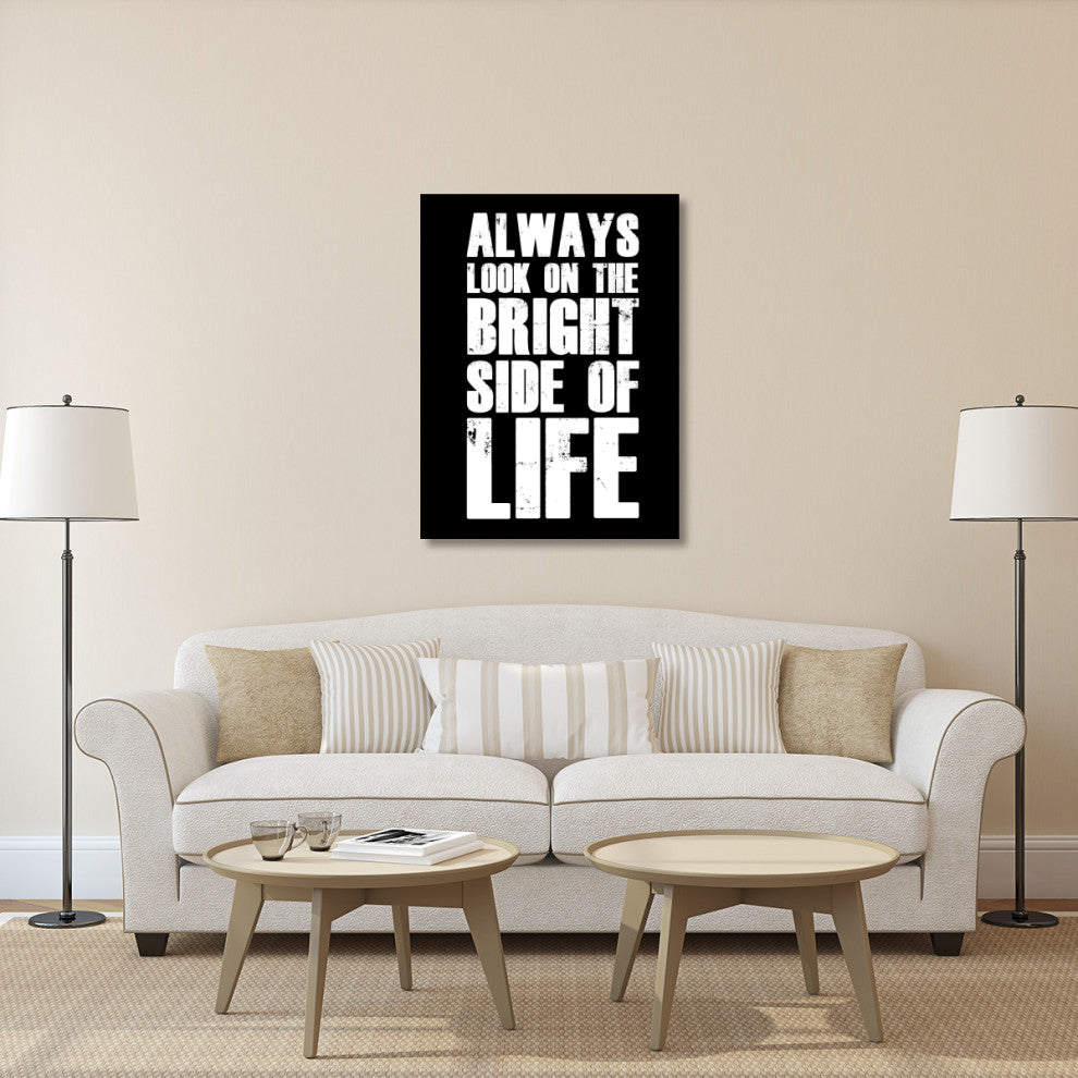 "Bright Side of Life Poster Poster Black" Fine Art Print