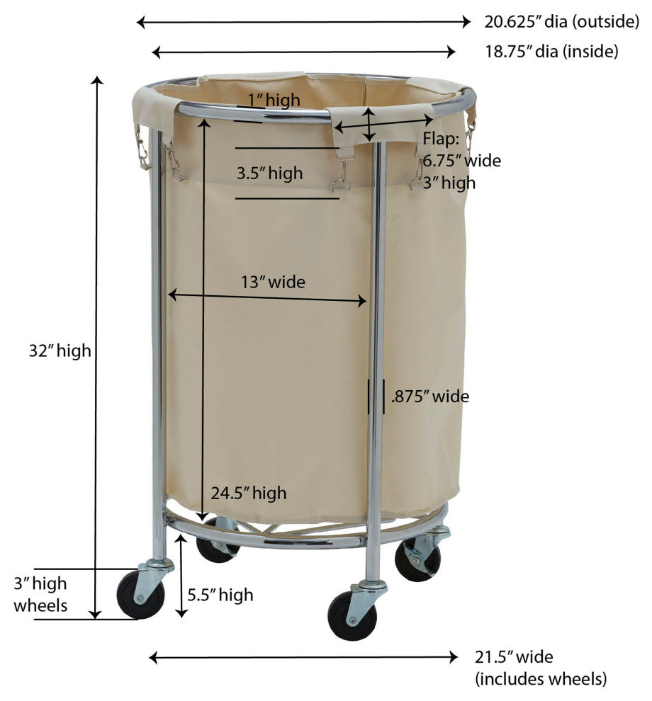 Round Laundry Hamper