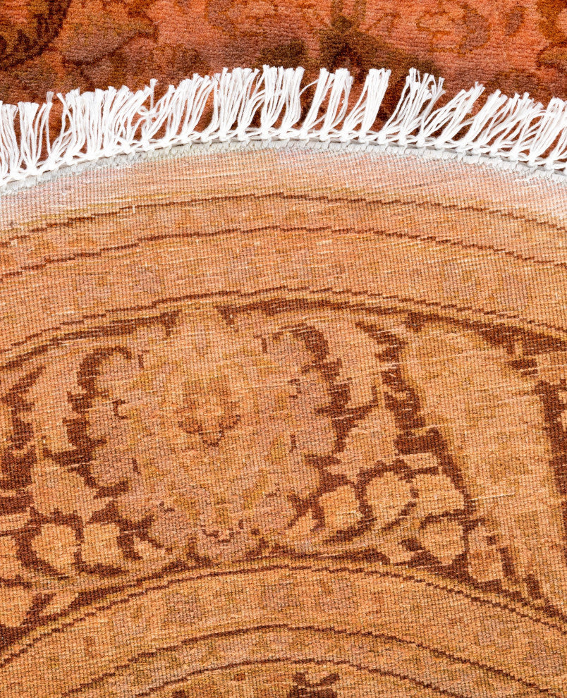 Overdyed One-of-a-Kind Hand-Knotted Area Rug Pink, 4' 1" x 6' 1"