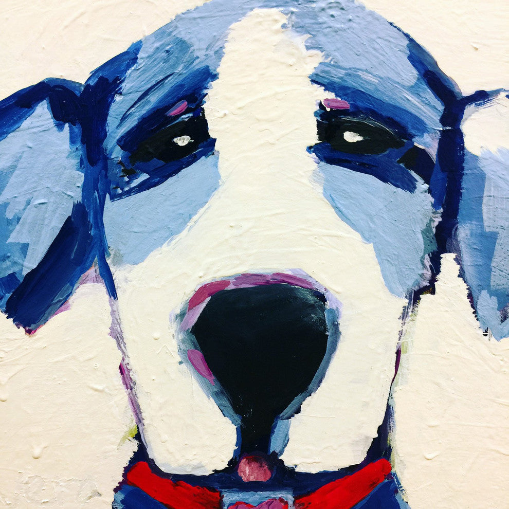 "Little Pup" Painting Print on Wrapped Canvas, 32"x32"
