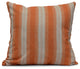 Sea Lines, Stripe Print Pillow, Orange, 16"x16"