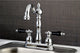 Kingston Brass 4" Centerset Bar Faucet, Polished Chrome