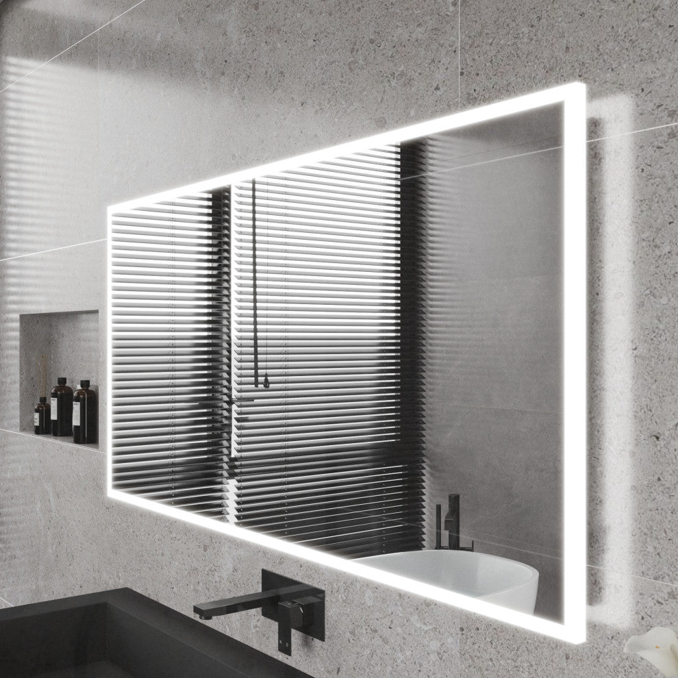 Bianca Modern LED Bathroom Vanity Mirror, 60''x30''
