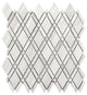 Interlocking Mosaic Tile, White Oak Lattice, 50 Sq. ft., 12"x12"