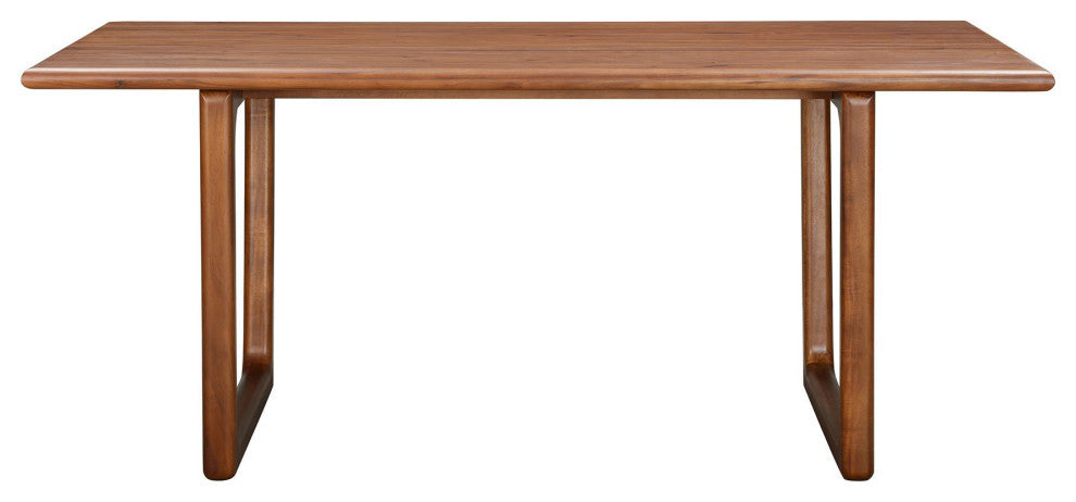 Bungalow 71" Solid Wood Dining Table, Honey Brown