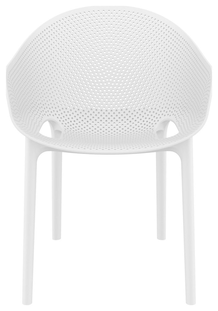 Sky Pro Stacking Dining Chair White Set of 2
