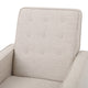 GDF Studio Macedonia Mid-Century Modern Button Tufted Recliner, Wheat Fabric