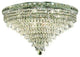Elegant Tranquil Flush Mount, Chrome Finish With Royal Cut Crystal