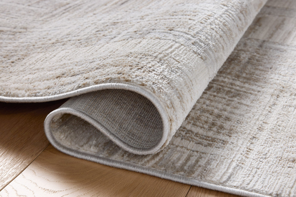 Loloi Hollis Pebble / Ivory 18" x 18" Sample Rug