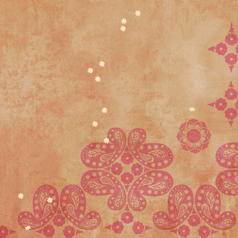 "Damask" Painting Print on Canvas by Evelia