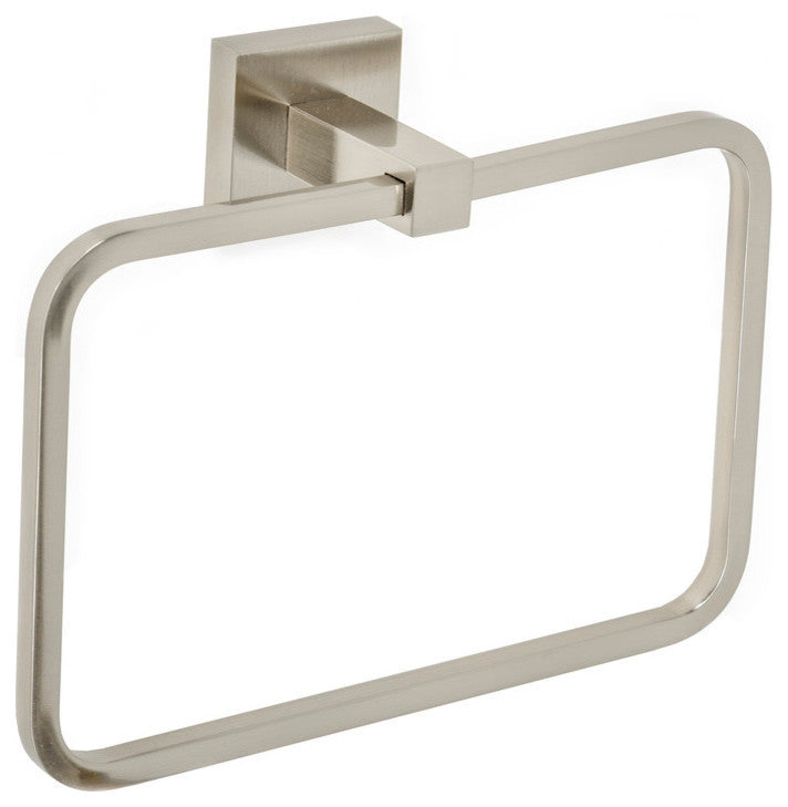 Italia Capri Towel Ring, Brushed Nickel