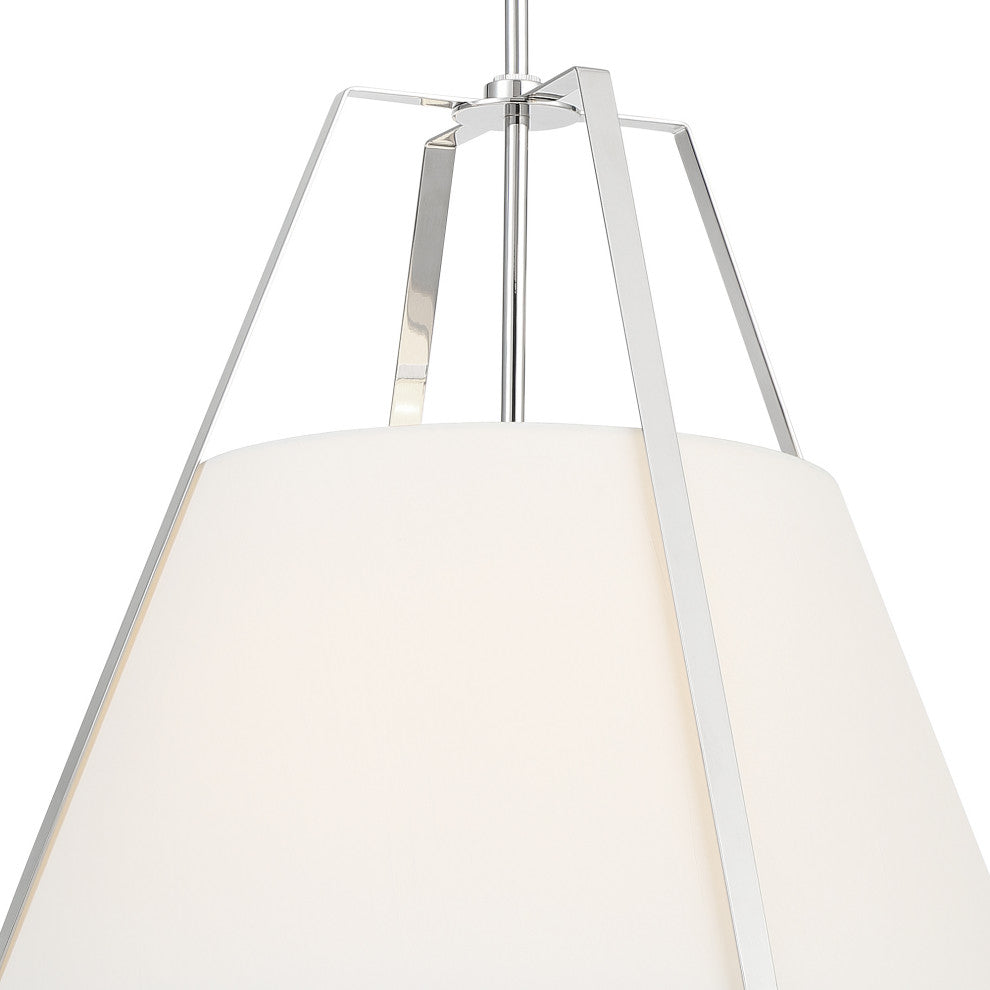 Fulton 3 Light Pendant, Polished Nickel