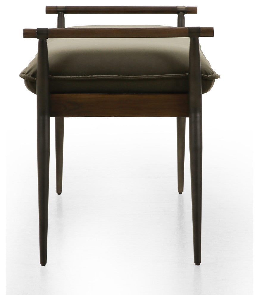 Charlotte Bench-Modern Velvet Loden