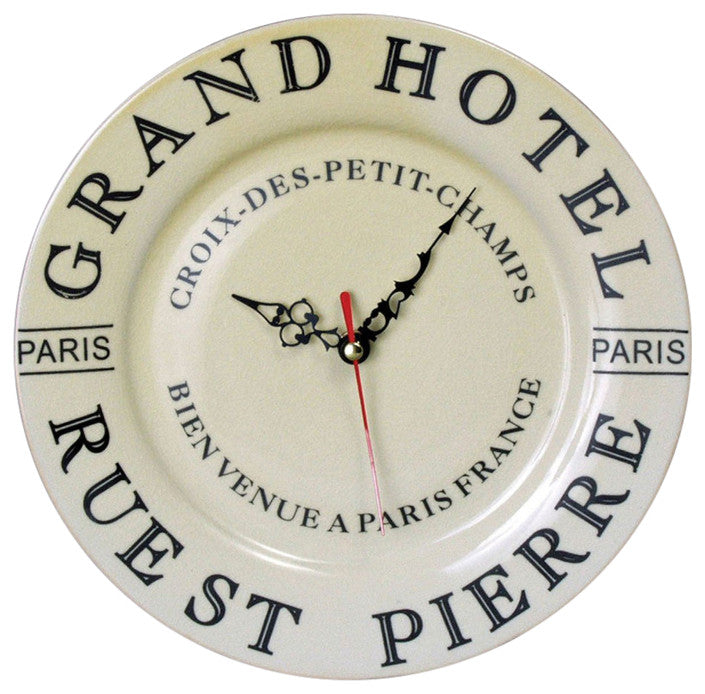 Ramires Ceramic Grand Hotel Wall Clock