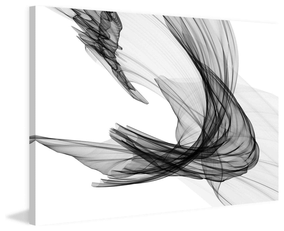 "Abstract Black and White 20-29-04" Print on Canvas by Irena Orlov