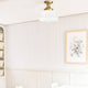 Modern Semi Flush Mount Ceiling Light Gold Schoolhouse Fixture