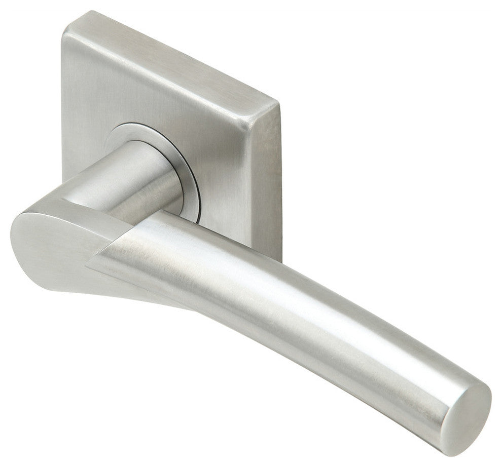Phoenix Lever, Tubular Passage, Satin Stainless Steel, 2-3/4" Backset