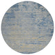 Machine Washable Indoor/Outdoor Chantille ACN1901 Navy 8' x 8' Round Rug