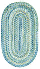Capel Ocracoke Light Blue 0425_425 Braided Rugs - 2' X 8' Runner