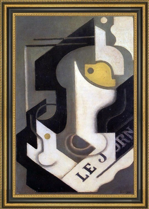 Juan Gris Lemon - 16" x 24" Framed Premium Canvas Print
