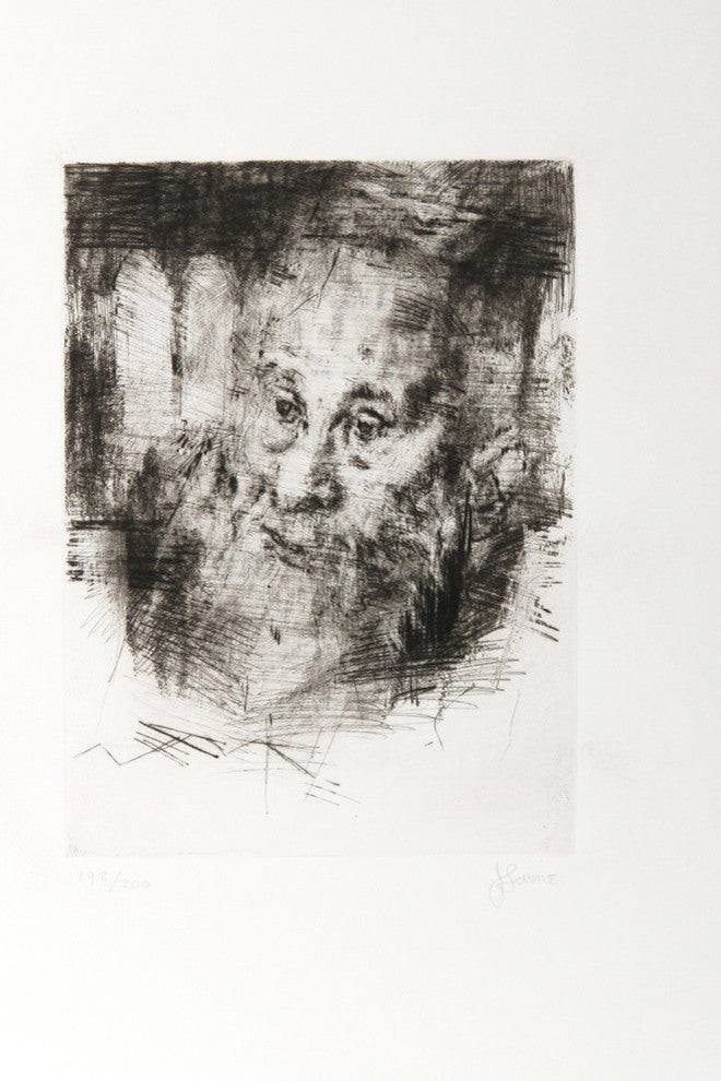 Jack Levine "Ancient Scholar" Etching