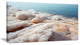 "Crystallized Salt On Dead Sea Beach" Extra Large Seashore Canvas Art, 40"x20"