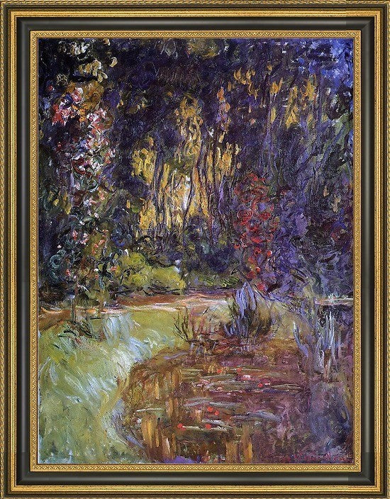 Claude Oscar Monet WaterLily Pond at Giverny Premium Canvas Print, 21"x28"