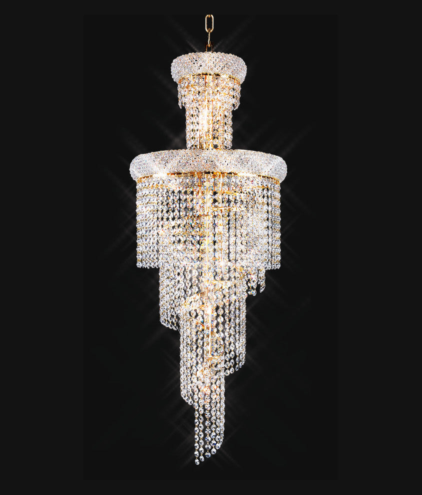 Artistry Lighting Spiral Collection Chandelier 22", Gold