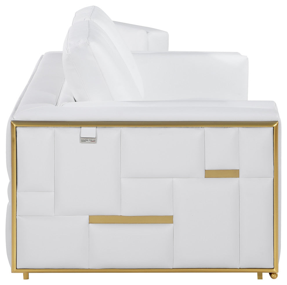 Luna Top Grain Italian Leather  Sofa